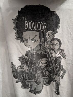 The Boondocks Graphic Men's Hoodie - White SZ XL